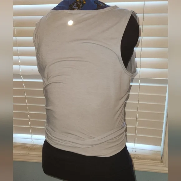 Zella Yoga Wrap it Up Small Light Blue Tank - Picture 4 of 5